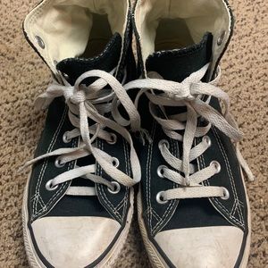 Black Chuck Taylor Hi-Top Converse Shoes
